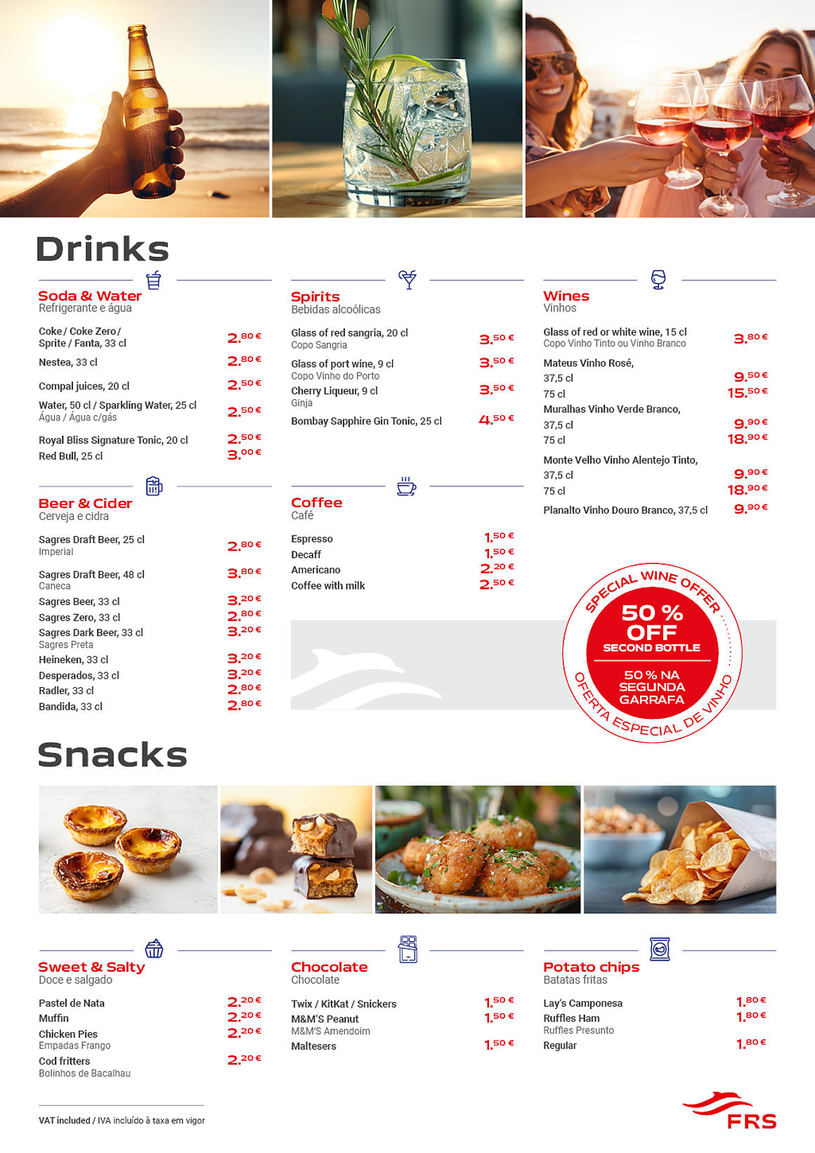 Menu FRS Portugal