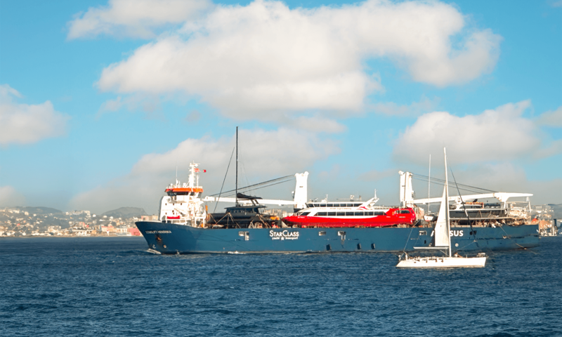 Ship MS Schaprode arrives in Lisbon