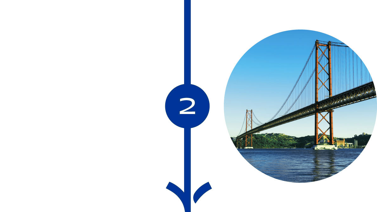 POI Nummer 2: Die Brücke des 25. April, genannt "Ponte".